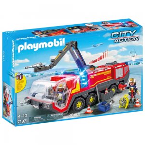 Playmobil 71371 Hasiči Letištní hasičské auto se světlem a zvukem
