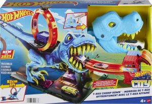 Hot Wheels City Smyčka se žravým T-Rexem HKX42