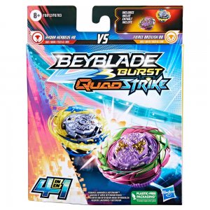 Hasbro Beyblade Burst QuadStrike Hydra Kerbeus K8 vs Fierce Basilisk B8