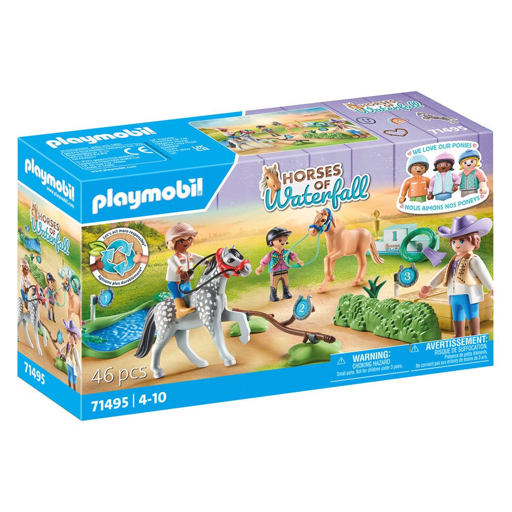 PLAYMOBIL 71495 Pferde des Wasserfall-Ponyturniers