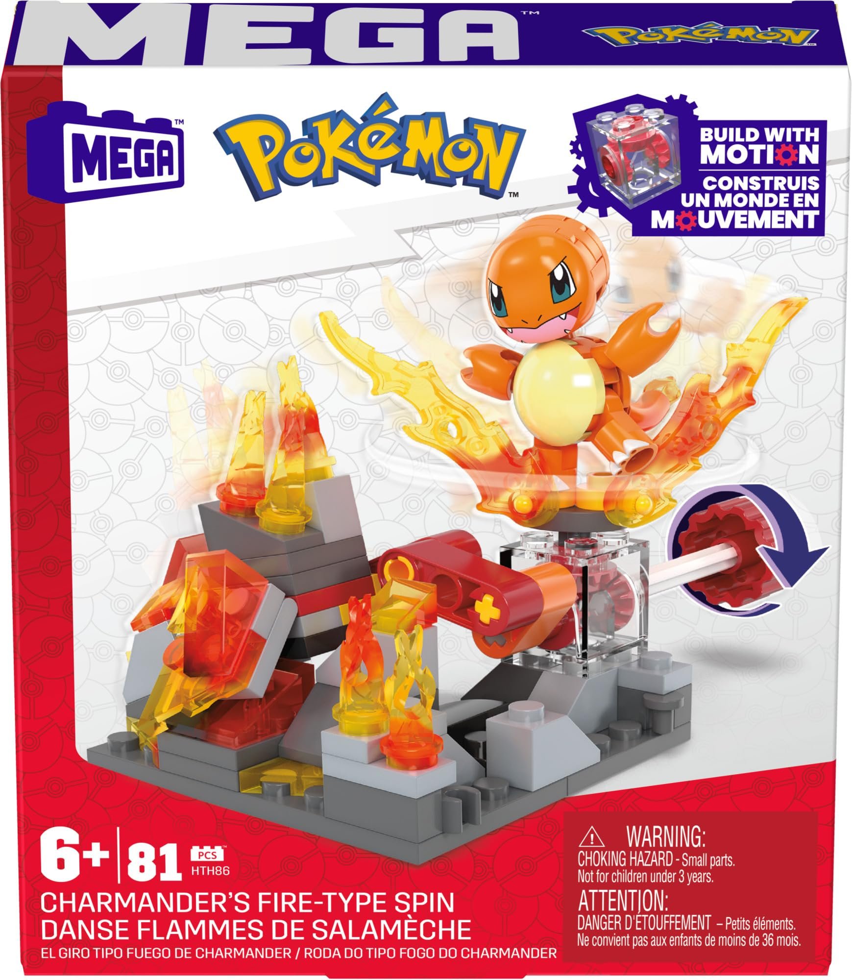 Mega Construx Pokémon Charmanderův ohnivý útok
