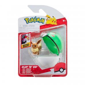Jazwares Pokémon Clip and Go Friend Ball Eevee
