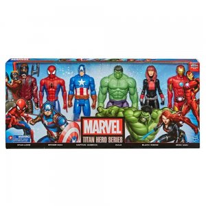 Hasbro Avengers Marvel Sada 6 Figurek vdova Iron Man Star Lord Amerika Hulk Spiderman