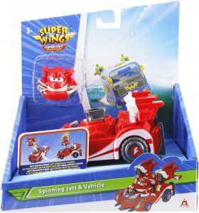 Super Wings Jett Rotační  Set s vozidlem