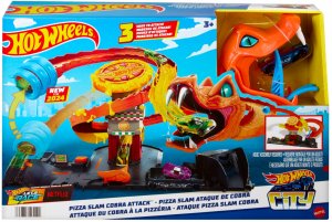Hot Wheels City Odjíždějící pizza – Útok kobry Sada HTN81