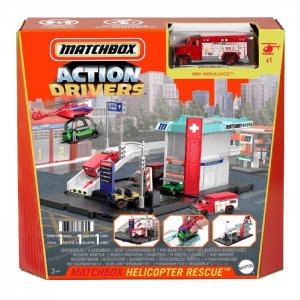 Mattel Matchbox Toys Action Drivers Helicopter Rescue
