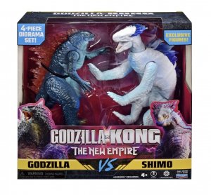 Monsterverse Godzilla vs Kong The New Empire figurka Godzilla vs. Shimo 2 Pack s doplňky 15cm