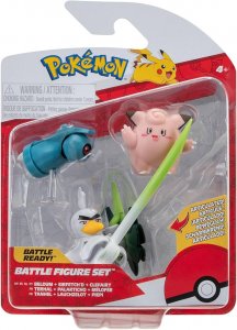 Jazwares Pokémon Sada bojových figurek 3-Pack Clefairy, Beldum, Sirfetch'd 5 cm