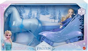 Mattel Frozen Ledové Království Dobrodružný kočár s panenkou Elsa a Nokk