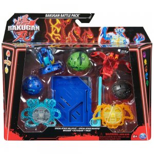 Spin Master Bakugan Bojové balení Speciální útok Nillious a Mantid + Bruiser Octogan Trox