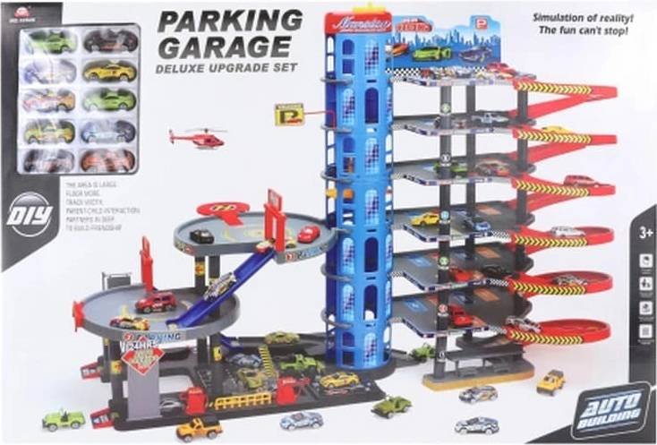 Lamps Garáž s autíčky a heliportem