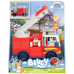 TM Toys Moose Bluey Modrá hasičská sada s 2 figúrkami