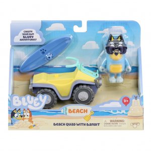 TM Toys Bluey plážové vozítko štvorkolka so surfom