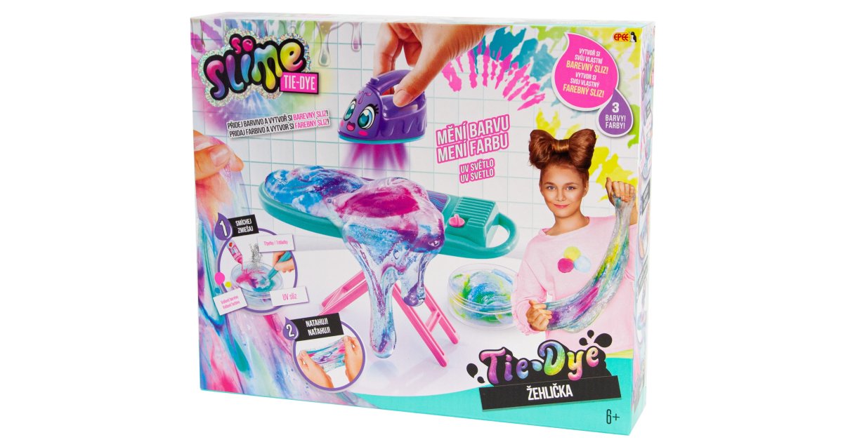 EP Line So Slime sliz dúhový žehlenie mení farbu na batérie UV Svetlo ep04185