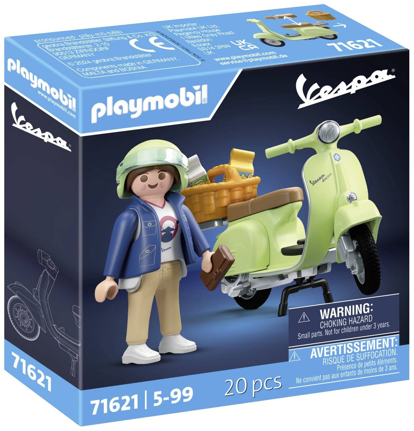 Playmobil 70511 Auto mit Anhänger für Ponys
