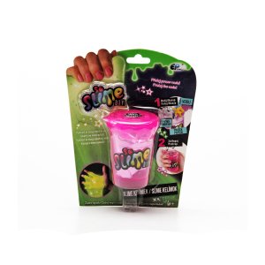 EP line So Slime výroba slizu set kelímek 1ks s figurkou se třpytkami svítí ve tmě  tyrkysový