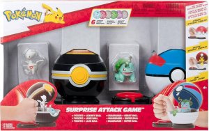 Jazwares Pokémon Surprise Attack Game Togetic with Luxury Ball vs. Bulbasaur with Great Ball