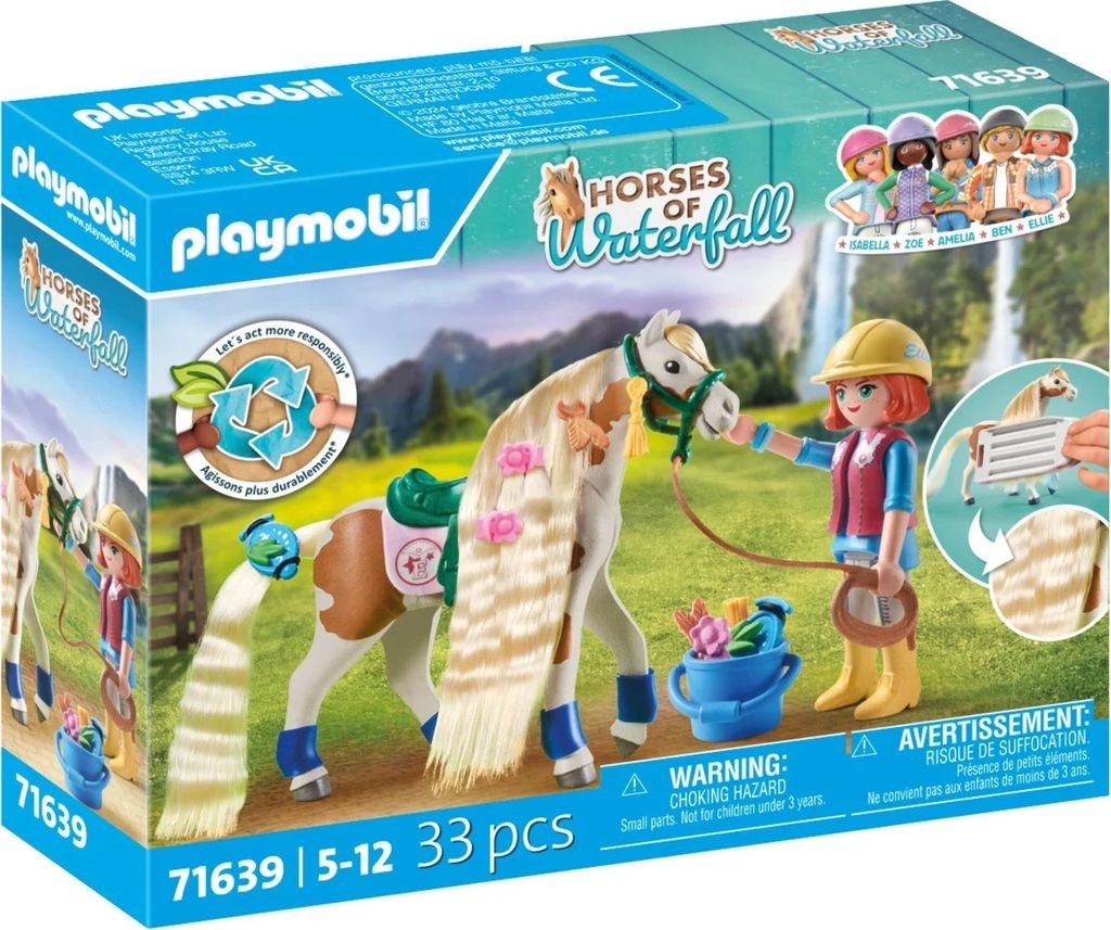 PLAYMOBIL 71639 Ellie & kůň s krepovačkou