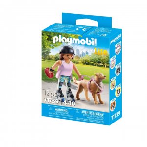 Playmobil 71739 Inlinerka s retrívrem