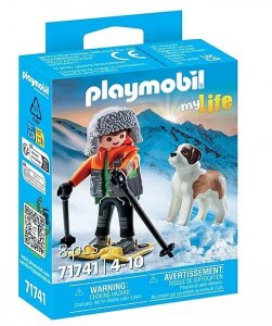 PLAYMOBIL 71741 MY LIFE Lyžař s bernardýnem