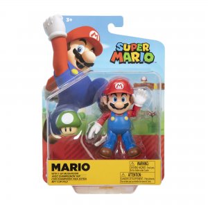 Jakks Pacific Super Mario figurka with 1-Up Mushroom