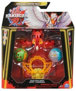 Bakugan Starter Set Special Attack S6 Mantid Titanium Dragonoid Trox