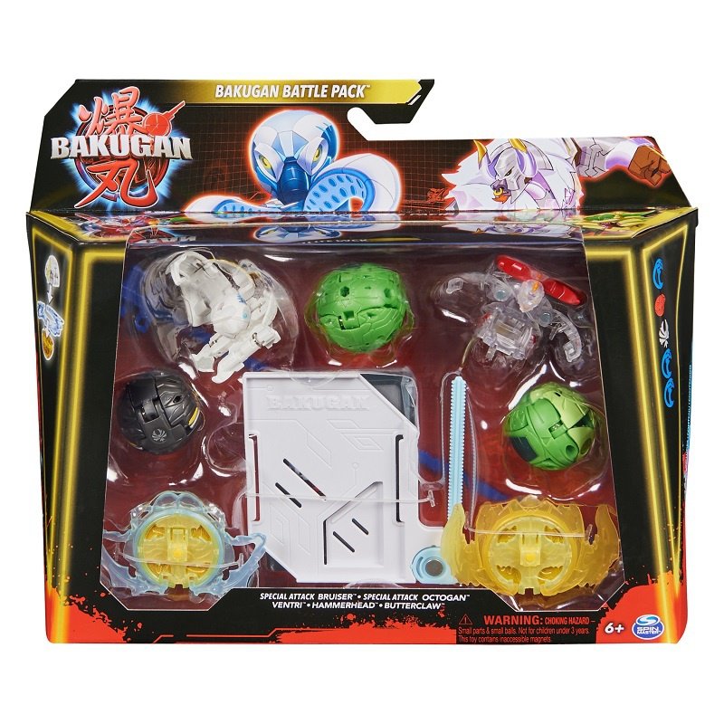 Bakugan Starter Set Special Attack S6 Mantid Titanium Dragonoid Trox