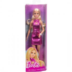 Barbie Modelka v metalických šatách