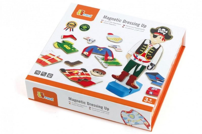 Viga Drevené magnetické obliekanie chlapec