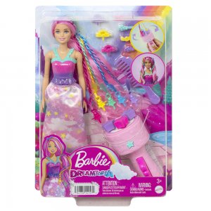 Mattel Barbie Princezná s kaderníckymi doplnkami HNJ06