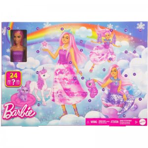 Mattel Barbie Rozprávkový adventný kalendár 2025 JFL66