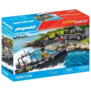 PLAYMOBIL 71978 Action Heroes SEK Provoz s podvodním motorem