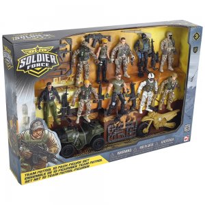 Soldier Force Sada vojáků, figurky Team Patrol, 10 figurek a příslušenství