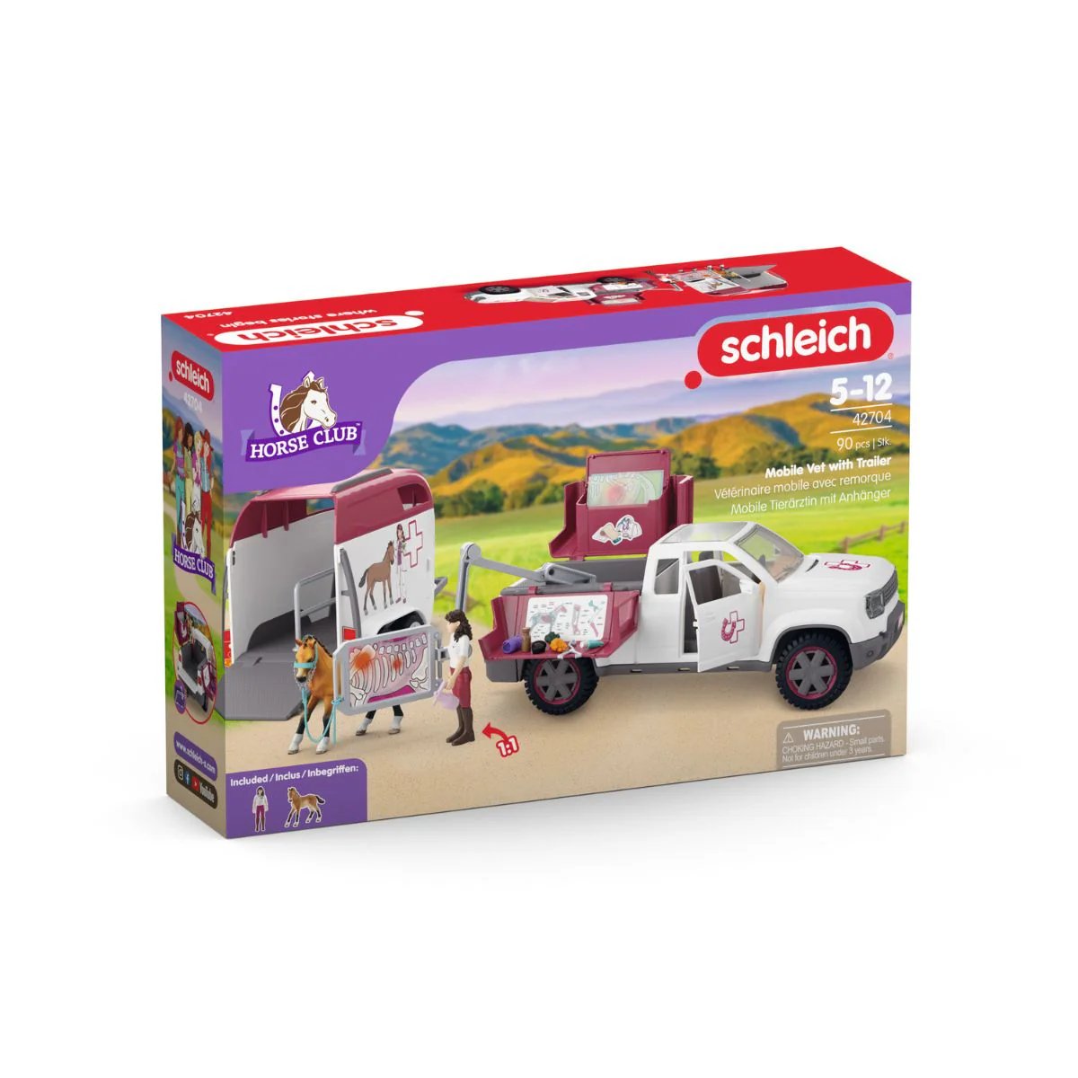 Schleich 42704 Mobilný veterinár s prívesom