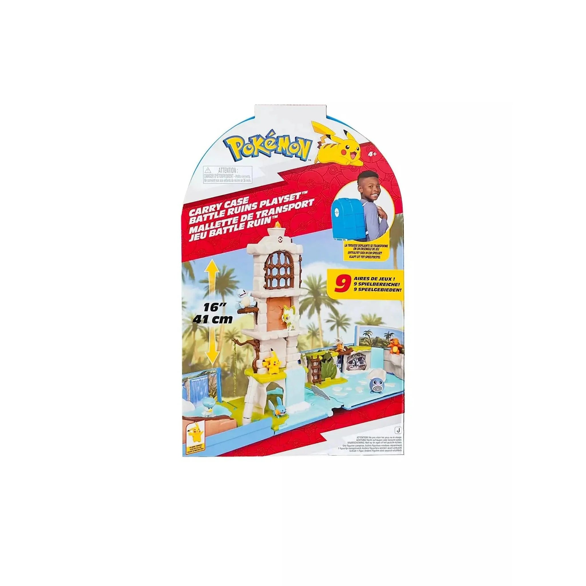 Jazwares Pokémon Carry Case Hracia sada Battle Ruins Batoh