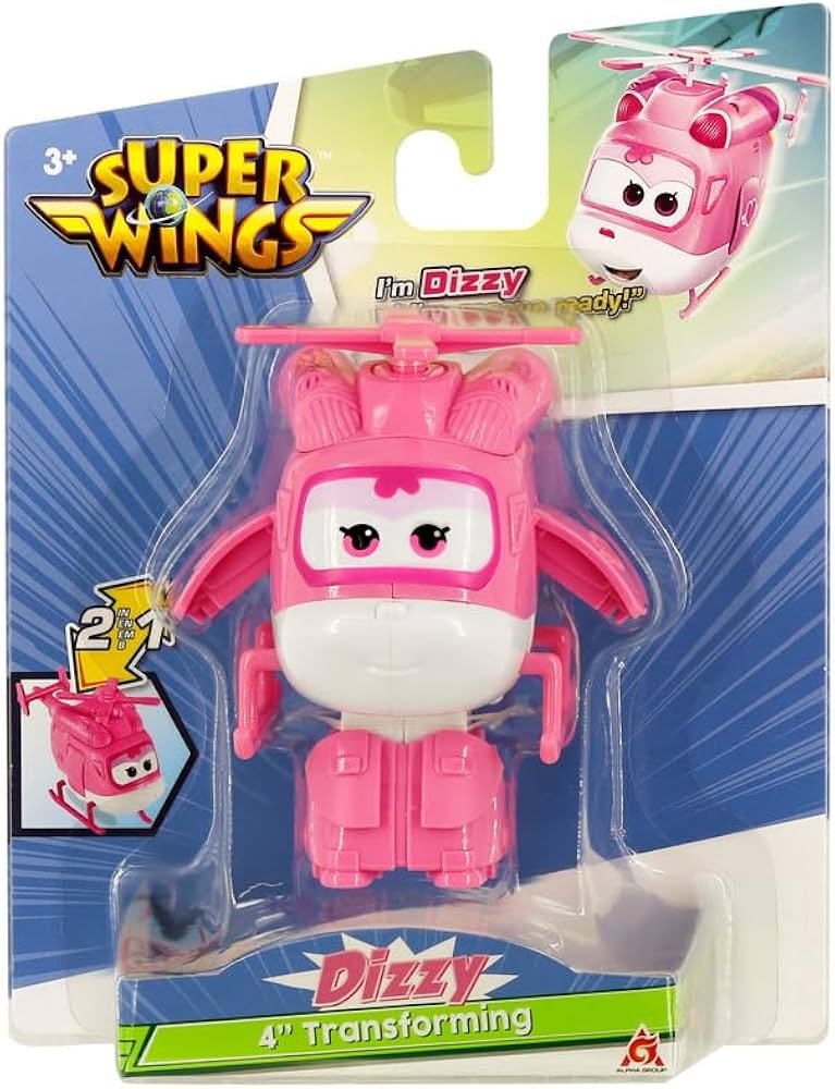 Super Wings 2v1 Transformační letadlo Dizzy 12cm