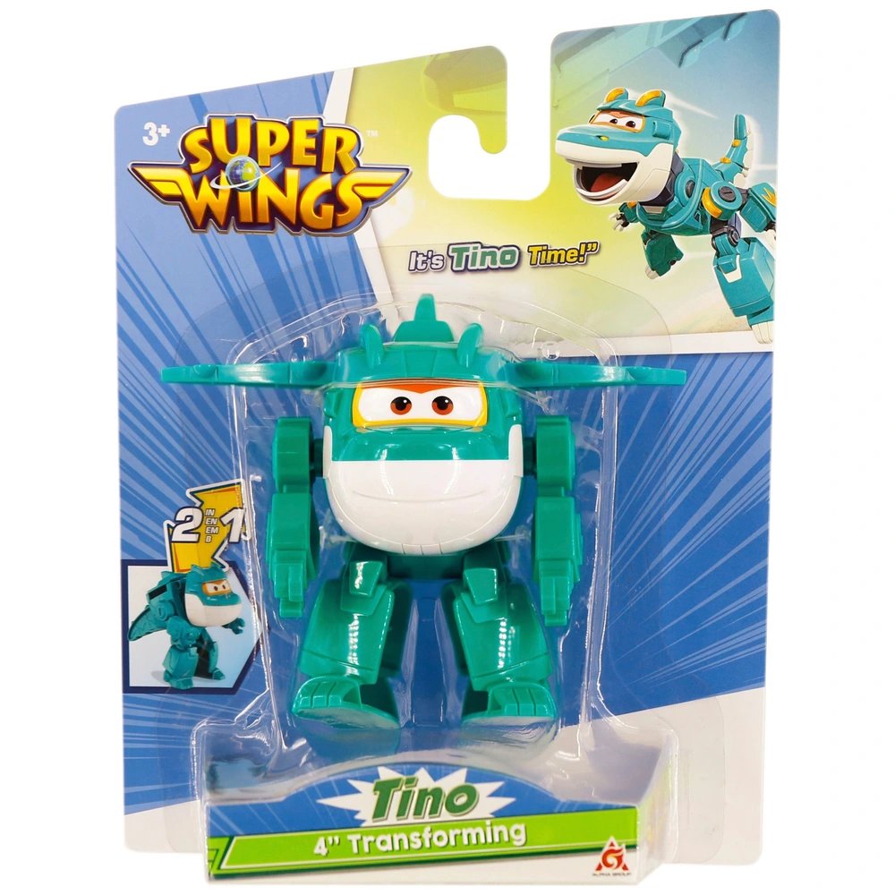 Super Wings 2v1 Transformační letadlo Tino 12cm