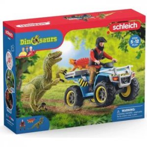Schleich 41466 Útěk před velociraptorem na čtyřkolce