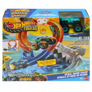 Hot Wheels Monster Trucks Žraloky Slučka