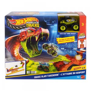 Mattel Hot Wheels Monster Trucks Snake Slam Takedown JJN44