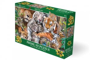 Puzzle 3D - Spící šelmy