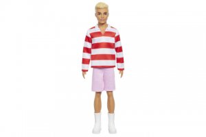 Barbie model Ken-Červeno-bílý proužek HYV01