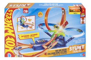 Hot Wheels Stunt tracks Srážka ve vzduchu dráha JFD12 TV