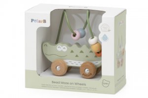 Dřevěnné bludiště na kolečkách - Krokodýl