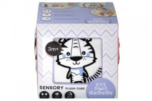 GAGAGU Smyslová kostka midi 10 cm Tygr a kráva
