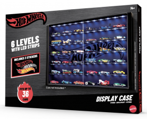 Mattel Hot Wheels Display Osvětlená vitrína až pro 36 autíček (Hot Wheels Display Case)
