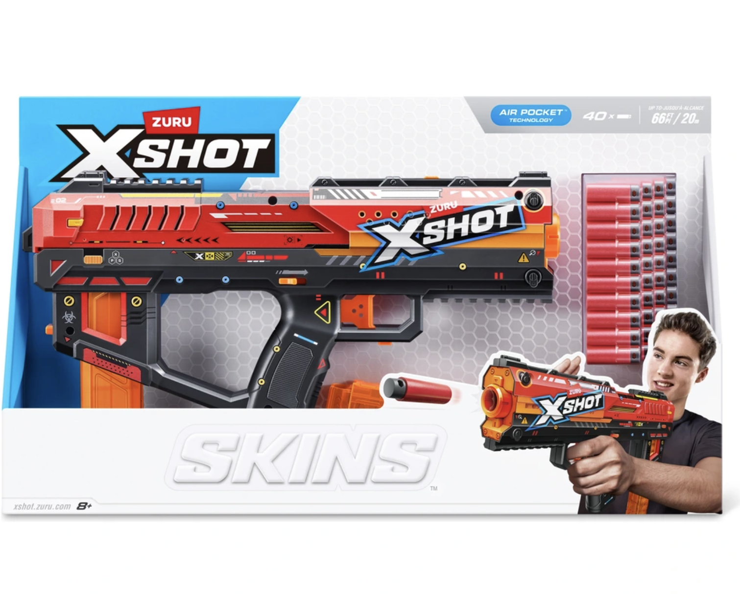 ZURU XSHOT SKINS Series Fury-X se 40 šipkami