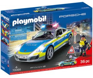 Playmobil 70066 Porsche 911 Carrera 4S Policie se zvukem a světly