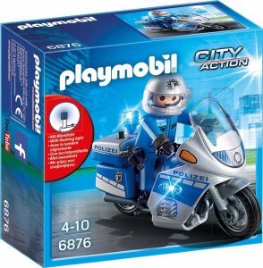 PLAYMOBIL 6876 Policejní motohlídka s LED majákem