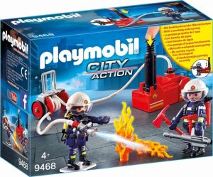 Playmobil 9468 Feuerwehrmänner mit Pumpe und Wasserpumpe